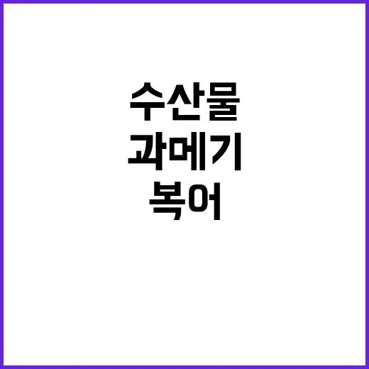 과메기와 복어 겨울…