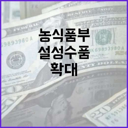 농식품부 설 성수품 확대로 국민 부담 최소화!