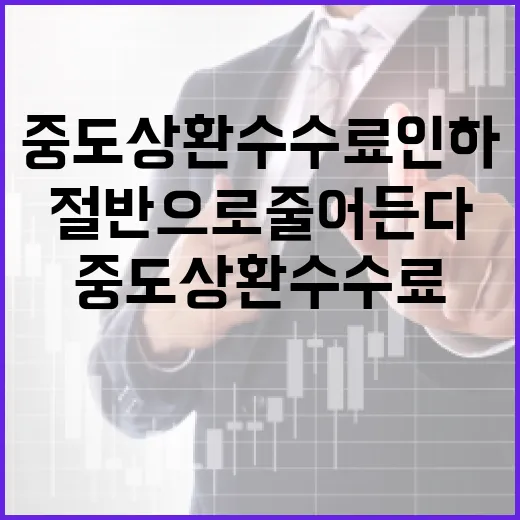 중도상환수수료 인하 지금 절반으로 줄어든다!