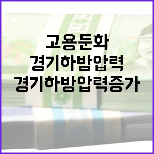 경제동향 고용 둔화…