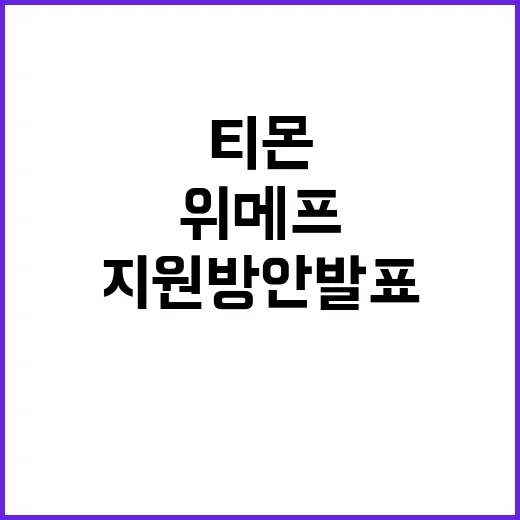 위메프·티몬, 부총리의 추가 지원 방안 발표!