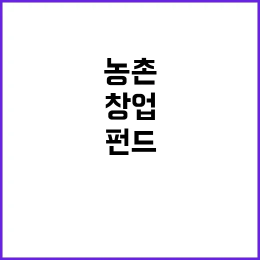 농촌 창업, 470…