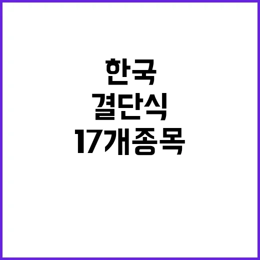 “패럴림픽 선수단” 한국 17개 종목 177명 결단식!