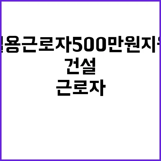 건설 일용근로자 5…