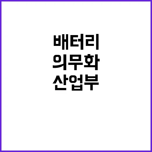 “배터리 관리 의무…