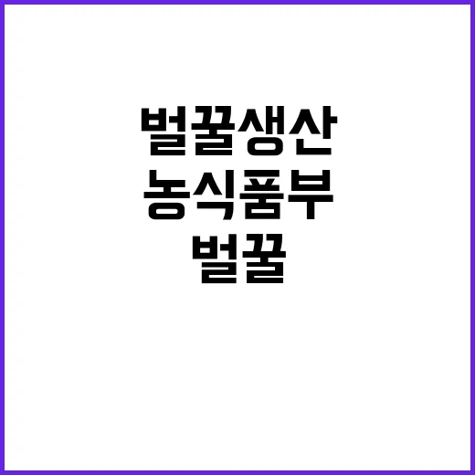 벌꿀 생산농가 보호…