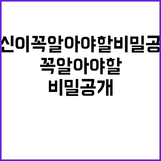 마음건강 당신이 꼭 알아야 할 비밀 공개!