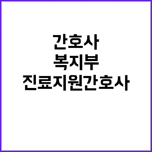 복지부 “진료지원간…