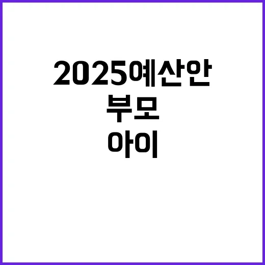 2025 예산안 아…