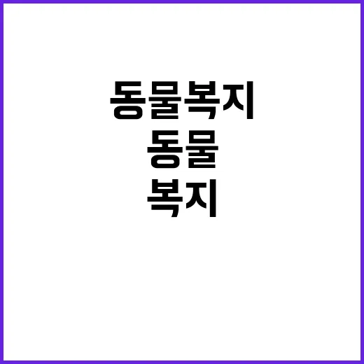 동물복지 이해 없이…