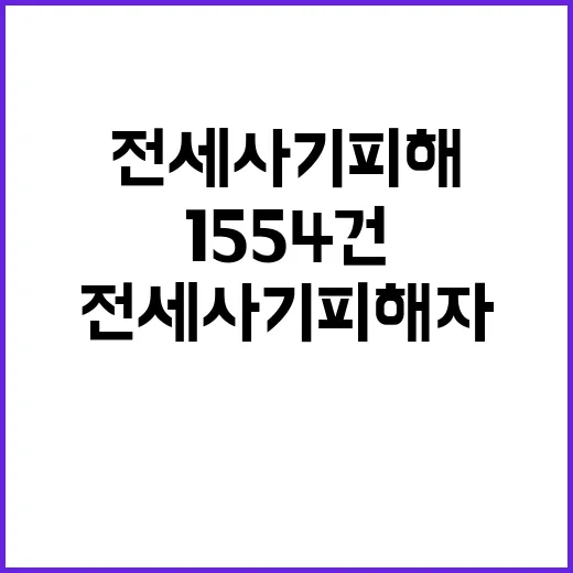 전세사기피해자 1554건 피해 실태 공개된다!