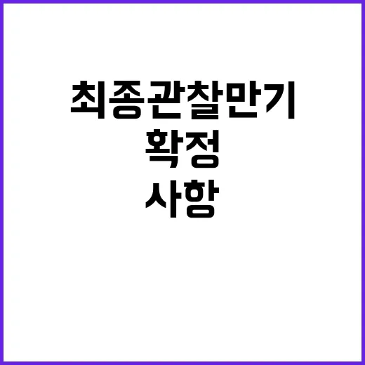 금융위 “제도개선 사항 최종관찰만기 확정 사실 없다”