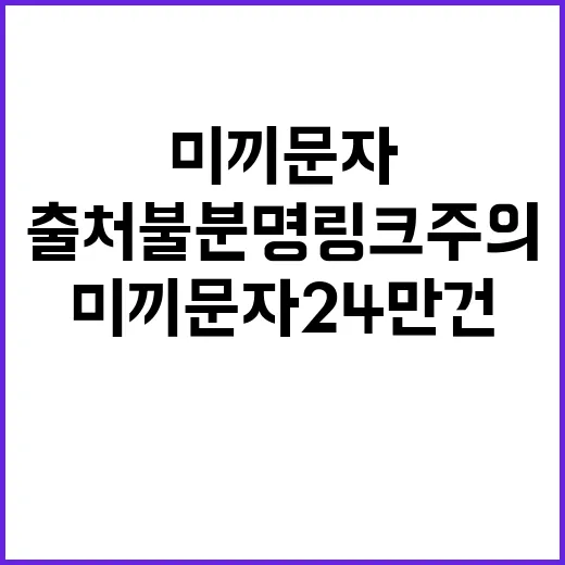 미끼문자 24만 건…