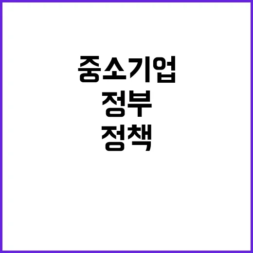 중소기업 지원 정부…