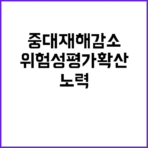 중대재해 감소 고용…