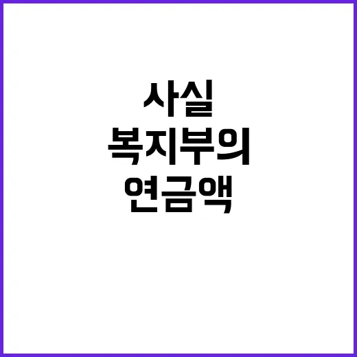 미래 연금액? 복지…