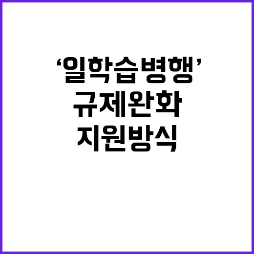 ‘일학습병행’ 규제…