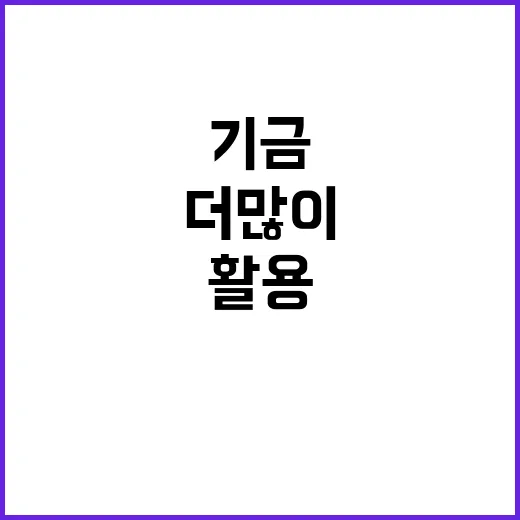 기금 분배 잘 활용한 지역 더 많이 받아!