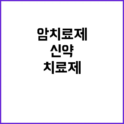 암 치료제 우리의 …