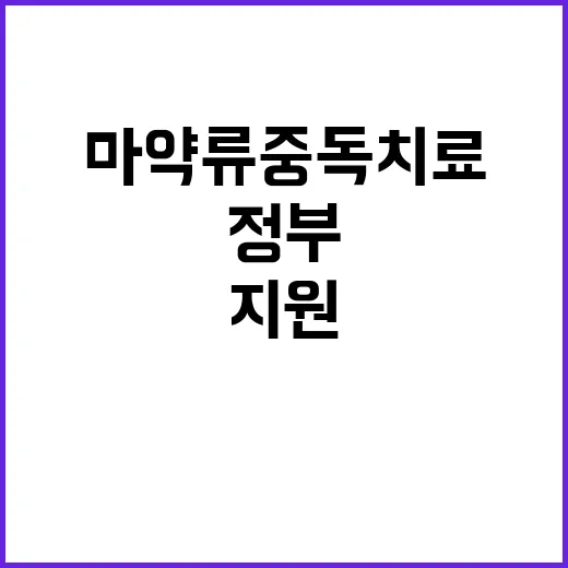 마약류 중독치료 정…