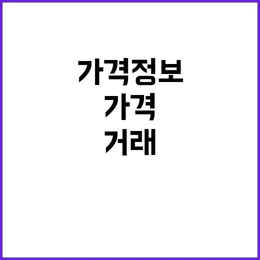 가격정보 농식품부의 새로운 거래 단위 공개!