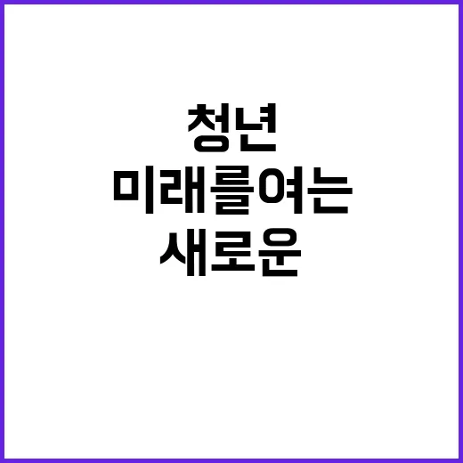 청년지원 새로운 미…