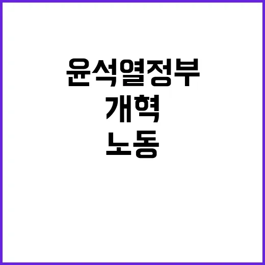 노동개혁 윤석열 정…