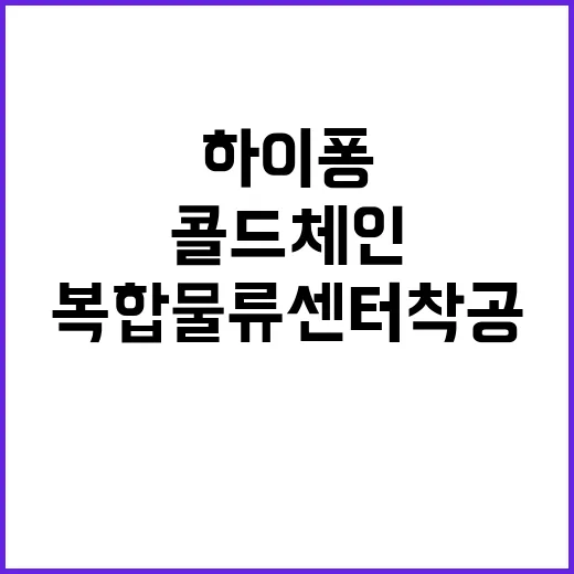 하이퐁 복합물류센터…