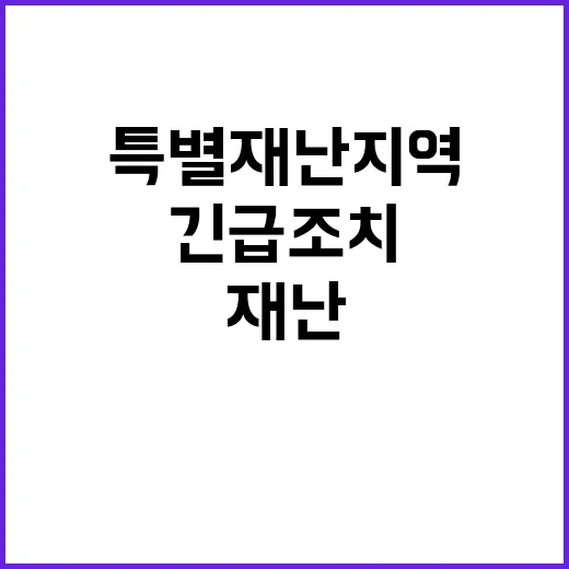 특별재난지역 심의 …