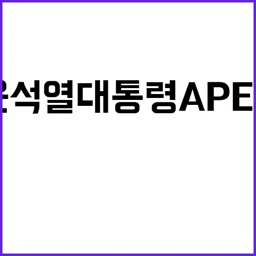 성과 윤석열 대통령 APEC·G20에서의 중요한 결정들!