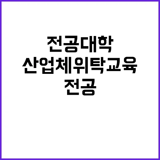 전공대학 산업체 위탁교육의 새로운 시대 열었다!