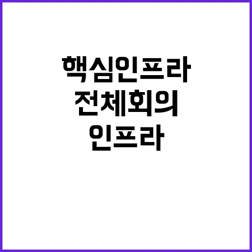 핵심 인프라 대통령실 전체회의로 안전 확보!