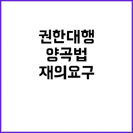 양곡법 권한대행의 …