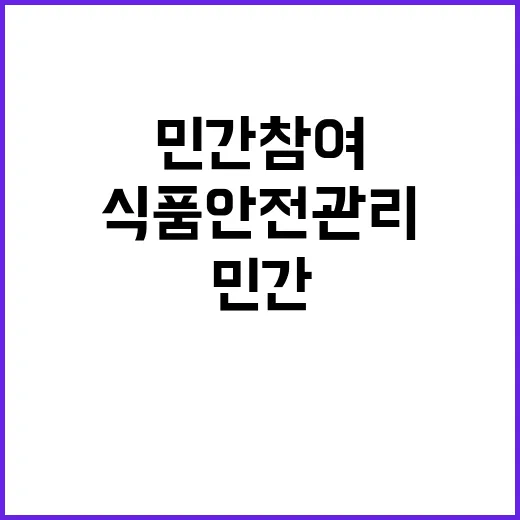 식품안전관리 민간참…