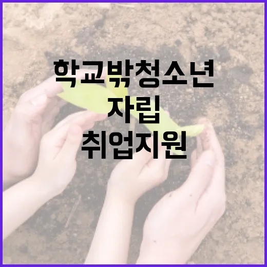 ‘학교 밖 청소년’…