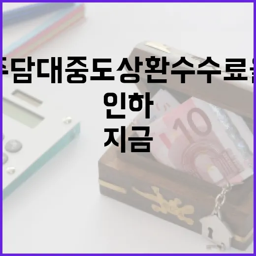 주담대 중도상환수수…