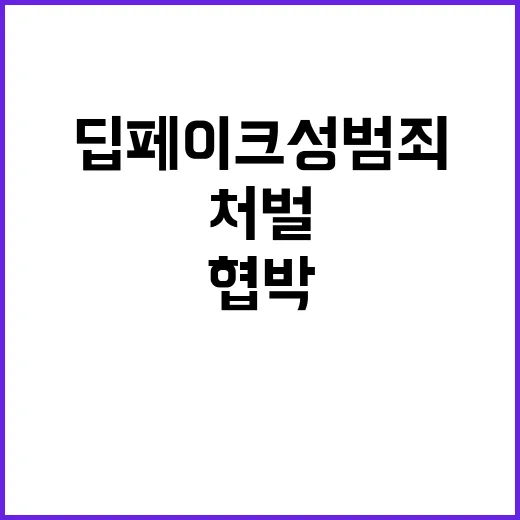 딥페이크 성범죄 처…