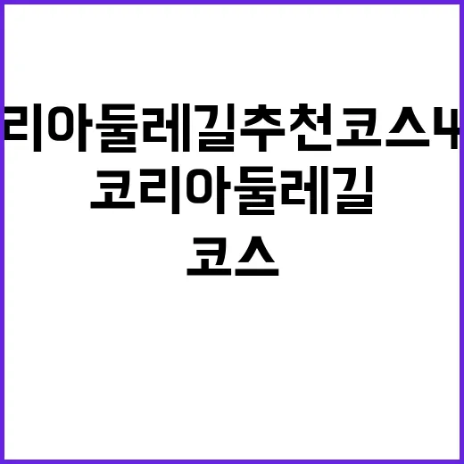 코리아둘레길 추천 …