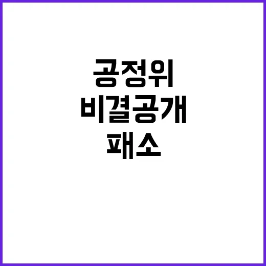 공정위의 엄밀한 판단 패소 줄이는 비결 공개!