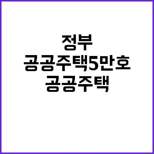 공공주택 5만 호 …