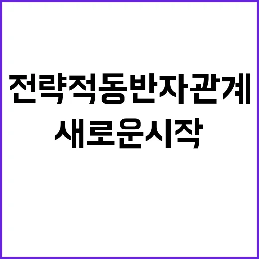 전략적 동반자 관계…