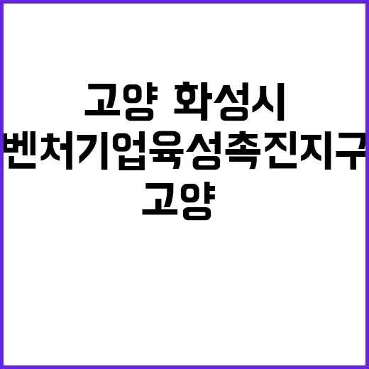 벤처기업육성촉진지구…