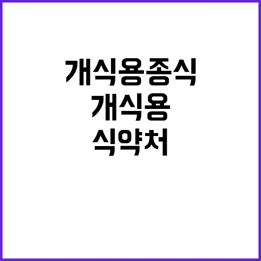 개식용종식 식약처의…