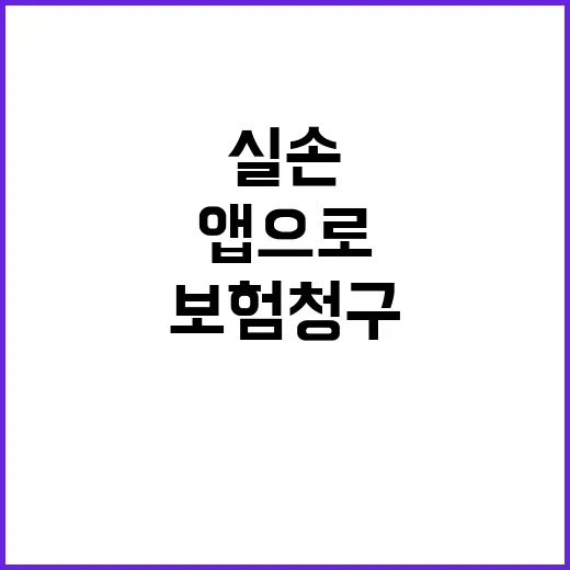 실손보험 청구 앱으…