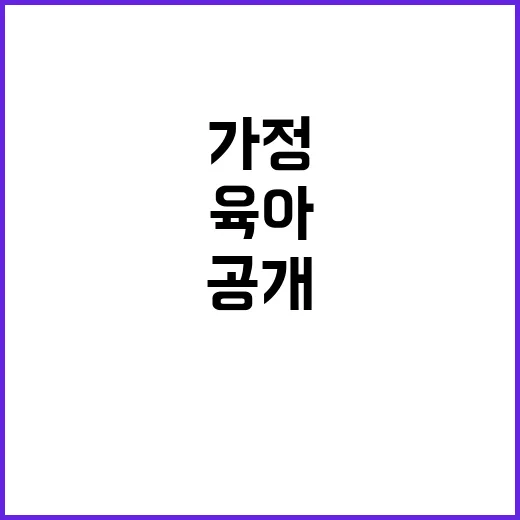 육아 가정 변화의 이유와 그 사실들 공개!