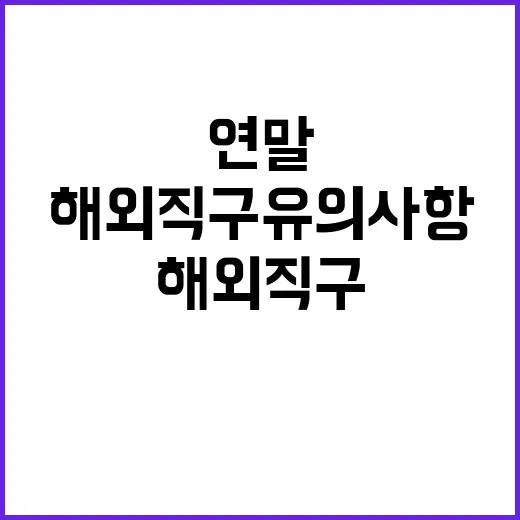 “연말 해외직구 유…