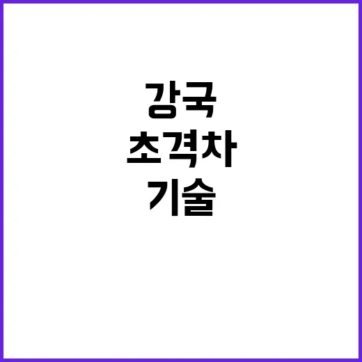 산업기술 강국 초격…