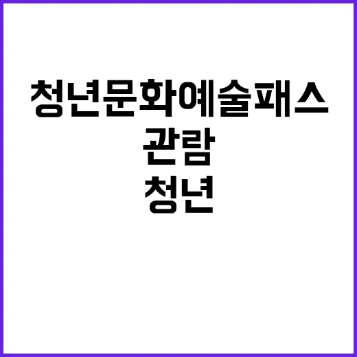 청년문화예술패스 콘…