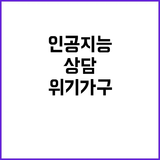 인공지능 위기가구 …