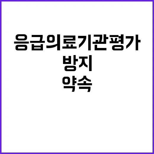 응급의료기관평가 부…